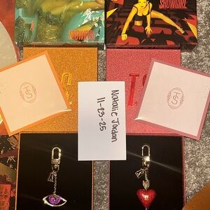 Taylor Swift deluxe CDs with keychains, It’s Frightening & Sweat and Vanilla